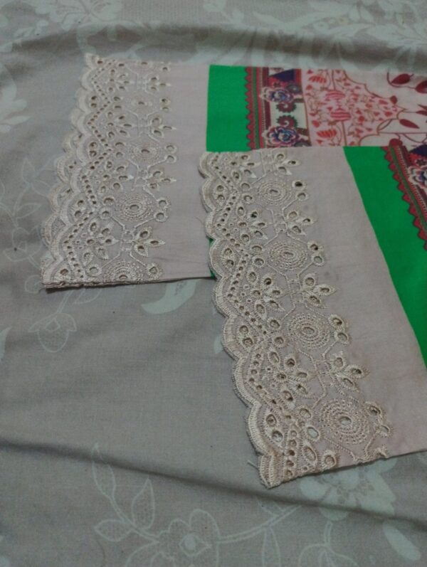Lawn Shirt Embroidered lawn vail dupatta - Image 2