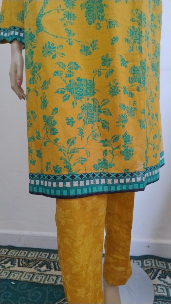 Digital Printed Lawn with Embroidery - Image 3