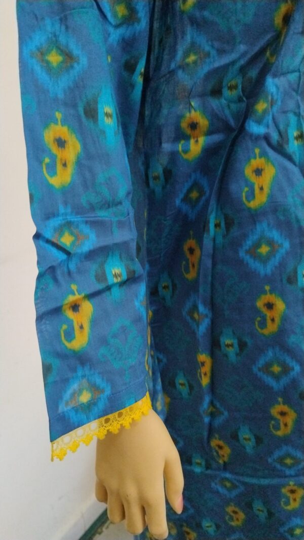 Digital Printed Lawn - Blue - Image 2