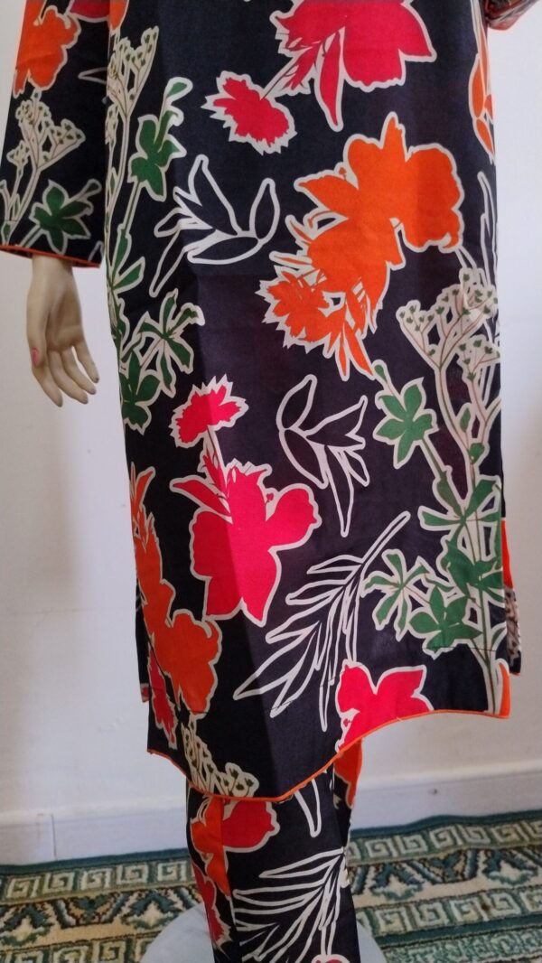 Digital Printed Swiss Lawn - Shirt & Trouser - Image 3
