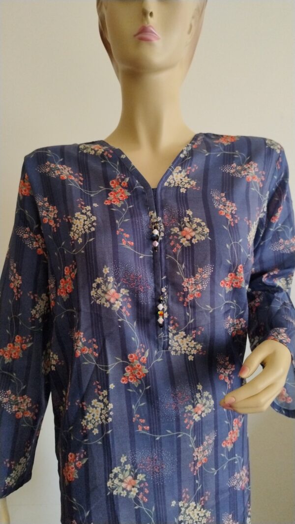 Digital Printed Swiss Lawn - Shirt & Trouser - Image 4
