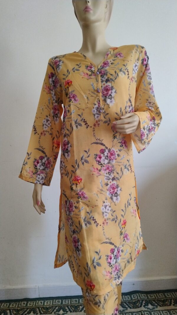 Swiss Lawn Shirt & Trouser - Floweral Print