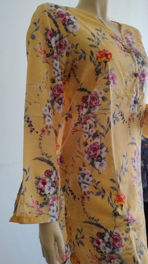 Swiss Lawn Shirt & Trouser - Floweral Print - Image 2