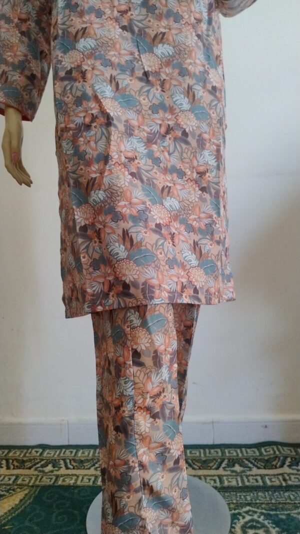 Swiss Lawn Shirt & Trouser - Floweral Digital Printed - Image 3