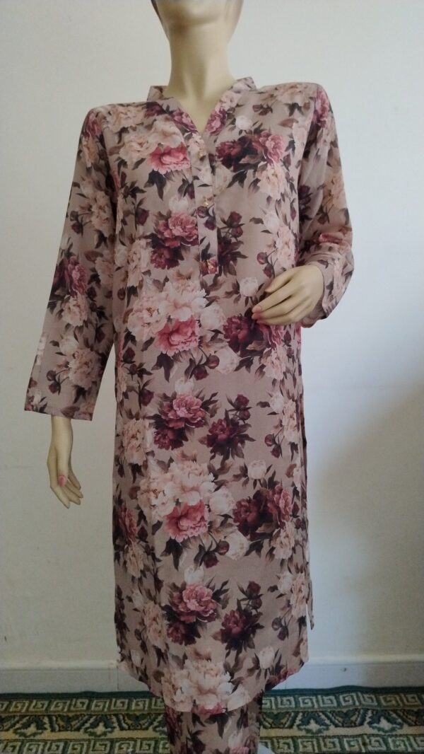 Swiss Lawn Floweral Digital Printed - Shirt & Trouser