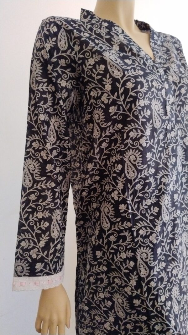 High Quality Lawn Floweral Digital Printed - Shirt & Trouser - Image 2