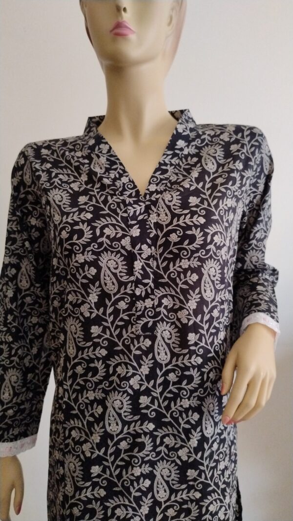 High Quality Lawn Floweral Digital Printed - Shirt & Trouser - Image 3
